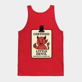 Certified Little Devil – Approved by Chaos Inc. Tank Top